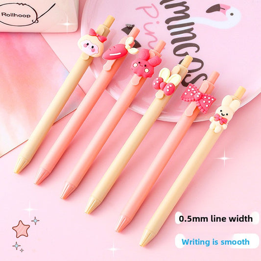 Cute Character Gel Pen - 0.5mm Decorative Topper Writing Pen - product image 1