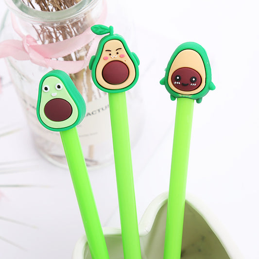Cute Avocado Gel Pen - 0.5mm Character Writing Pen - product image 1