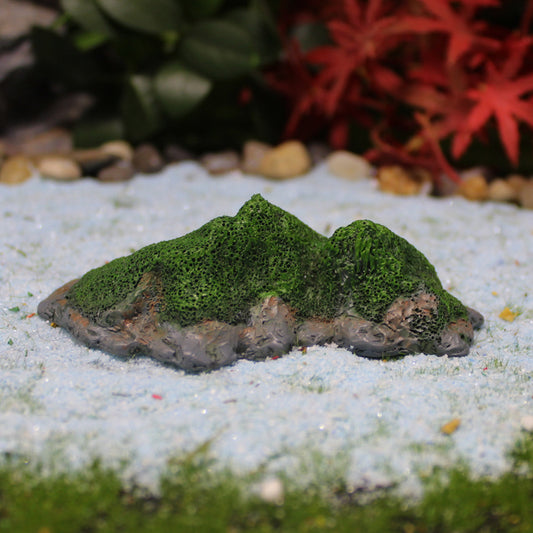 Miniature Moss Island Resin Landscape Decoration for DIY Scene Building - product image 1