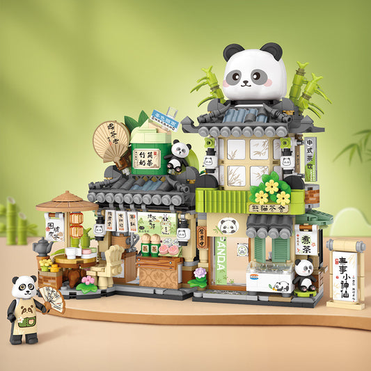 Cozy Panda Street Mini Building Block Collection - product image 1