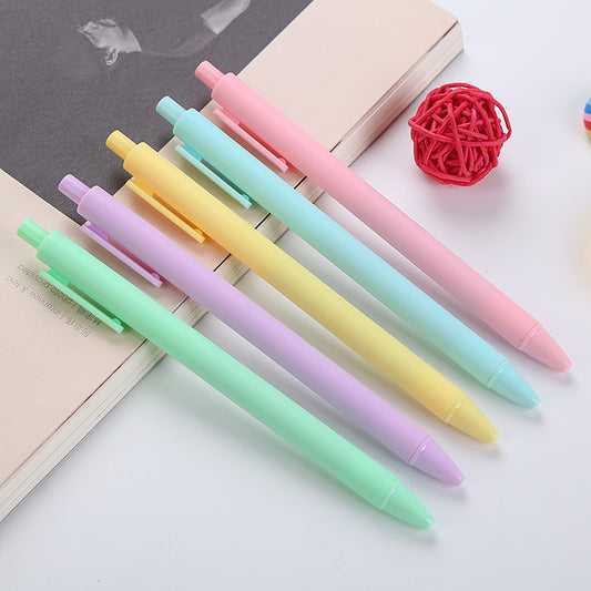 Pastel Macaron Click Gel Pen - 0.5mm Black Ink Writing Pen - product image 1