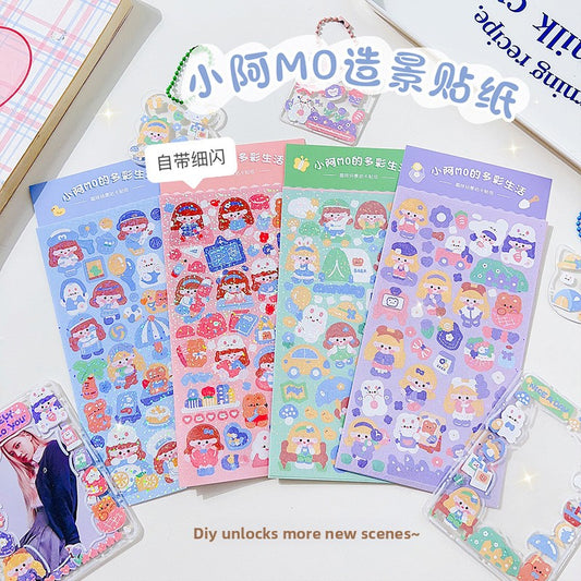 Cute Holographic Scene Builder Sticker Collection - product image 1