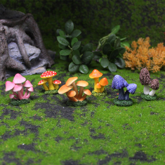 Miniature Forest Mushroom Resin Garden Decoration - product image 1