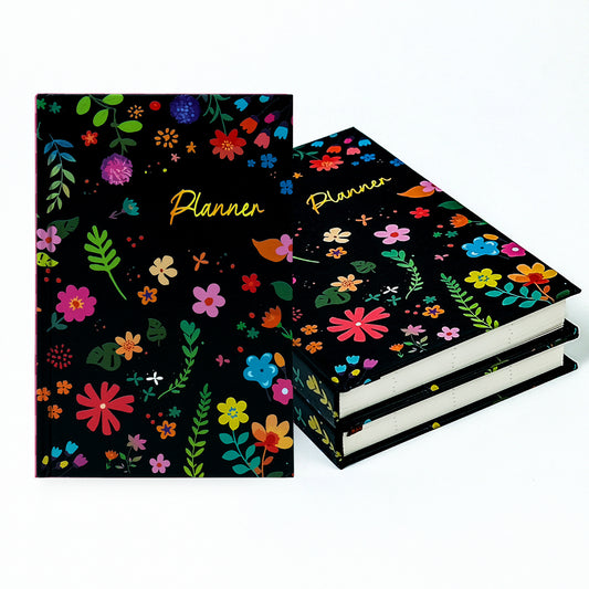 Midnight Floral Hardcover Notebook - Botanical Journal & Daily Diary - product image 1