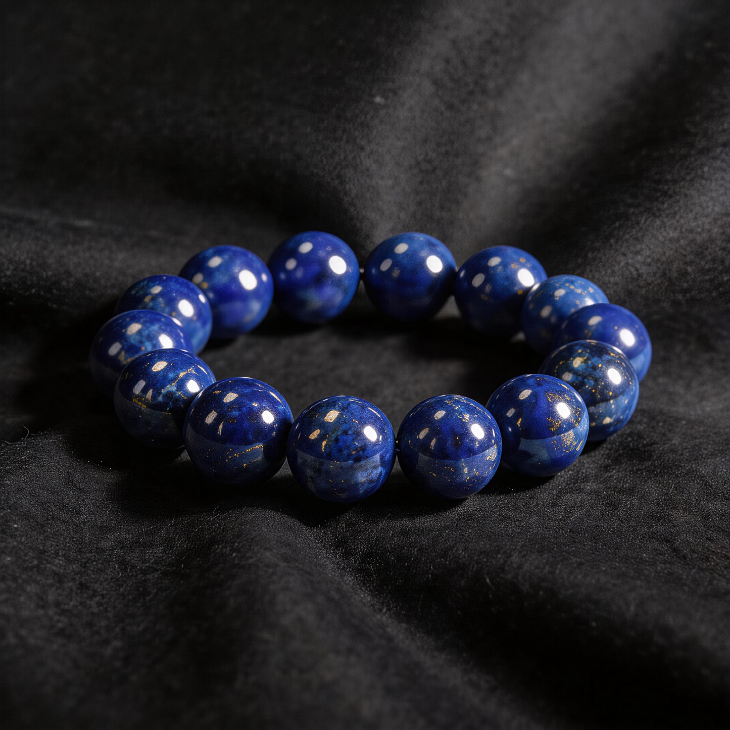 Natural White Moonstone Nature Lapis Lazuli Bracelet - Enhances Self-Confidence & Leadership Qualities Stone - Calms Emotions & Cleanses Negative E...
