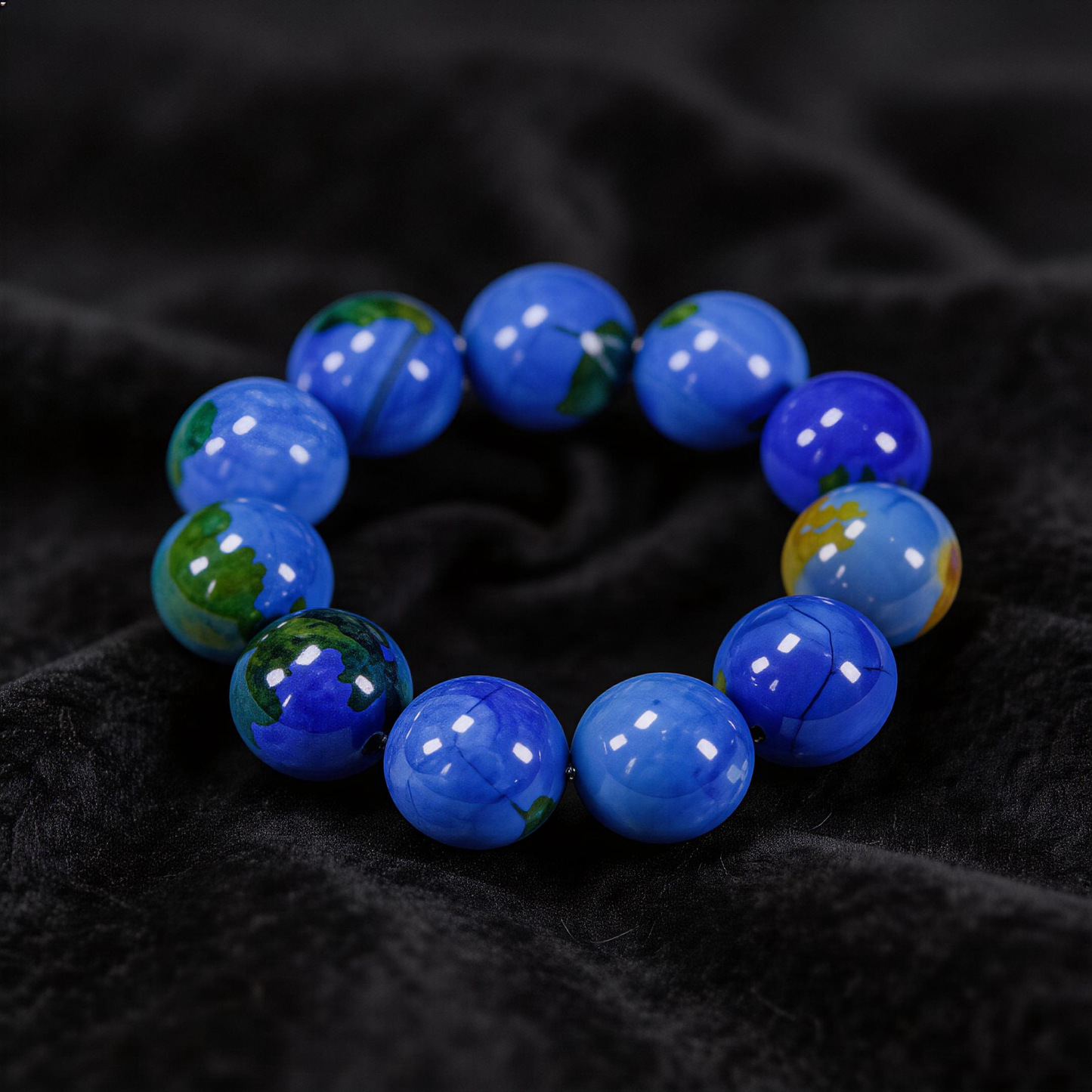 Natural Earth Agate Bracelet - Improves Focus& Patience Stone - Cleanses Negative Energy & Balances Aura - product image 2