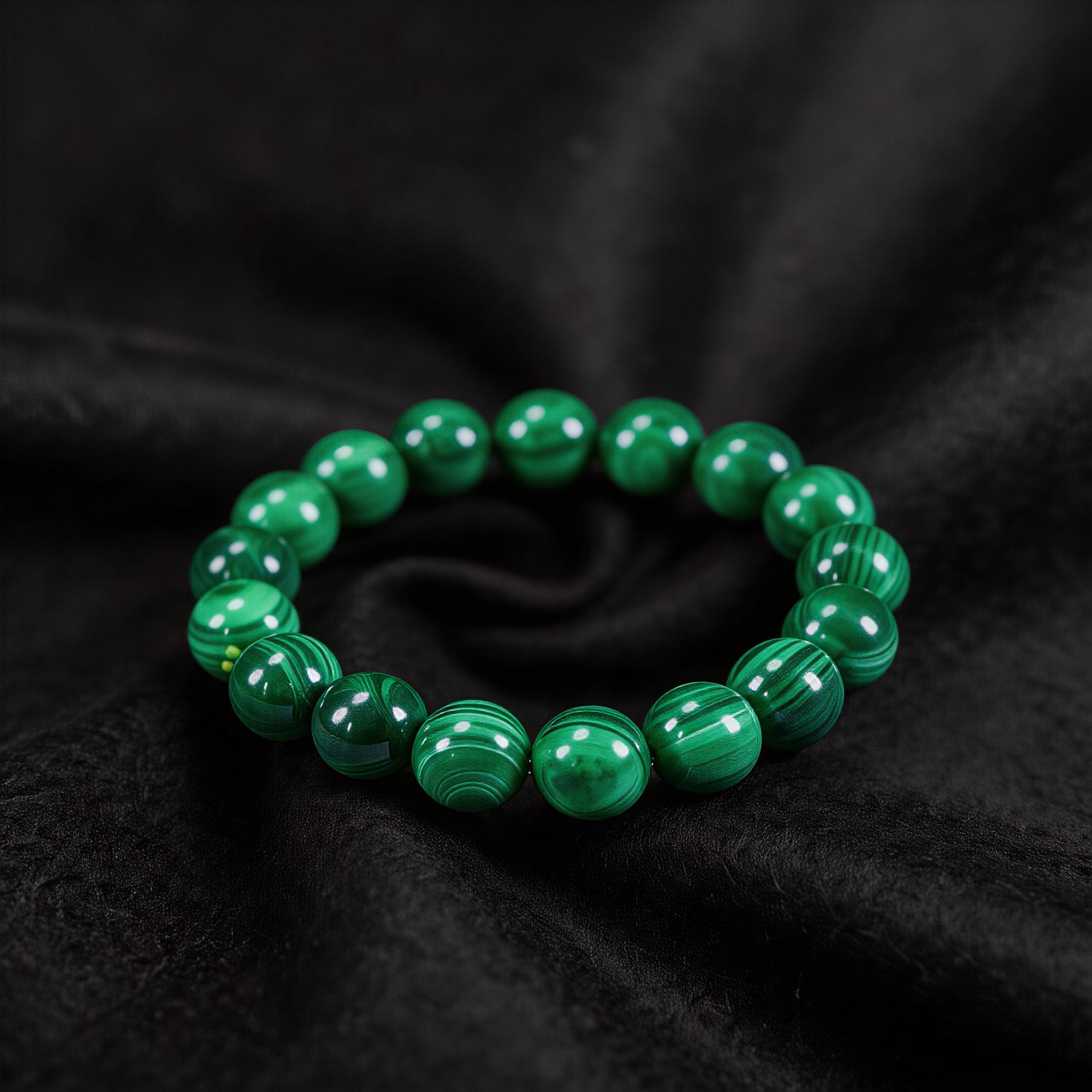 Natural Malachite Bracelet - Protection & Aura Shield Stone - Emotional Healing & Stress Relief - product image 3